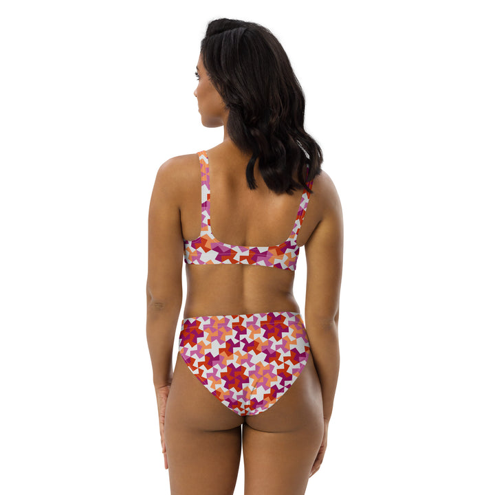 Lesbian Pattern X High-Waisted Bikini Swimwear The Rainbow Stores