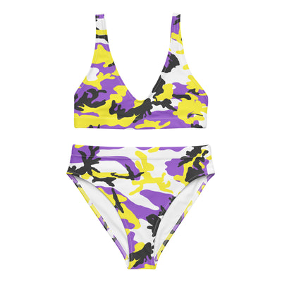 Non Binary Camo High Waisted Bikini