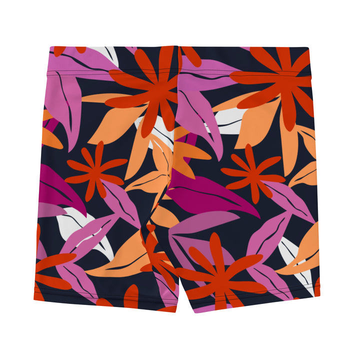 Floral Pattern Legging Shorts in Lesbian Colours Legging Shorts The Rainbow Stores