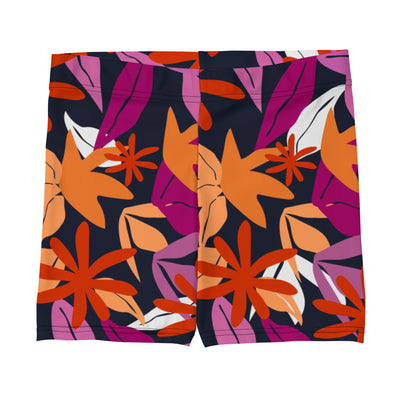 Floral Pattern Legging Shorts in Lesbian Colours Legging Shorts The Rainbow Stores