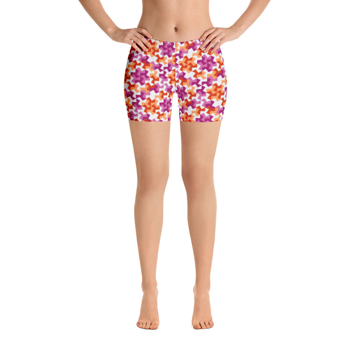Lesbian Pattern X Legging Shorts Legging Shorts The Rainbow Stores