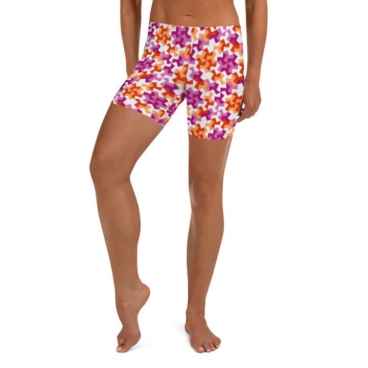Lesbian Pattern X Legging Shorts Legging Shorts The Rainbow Stores