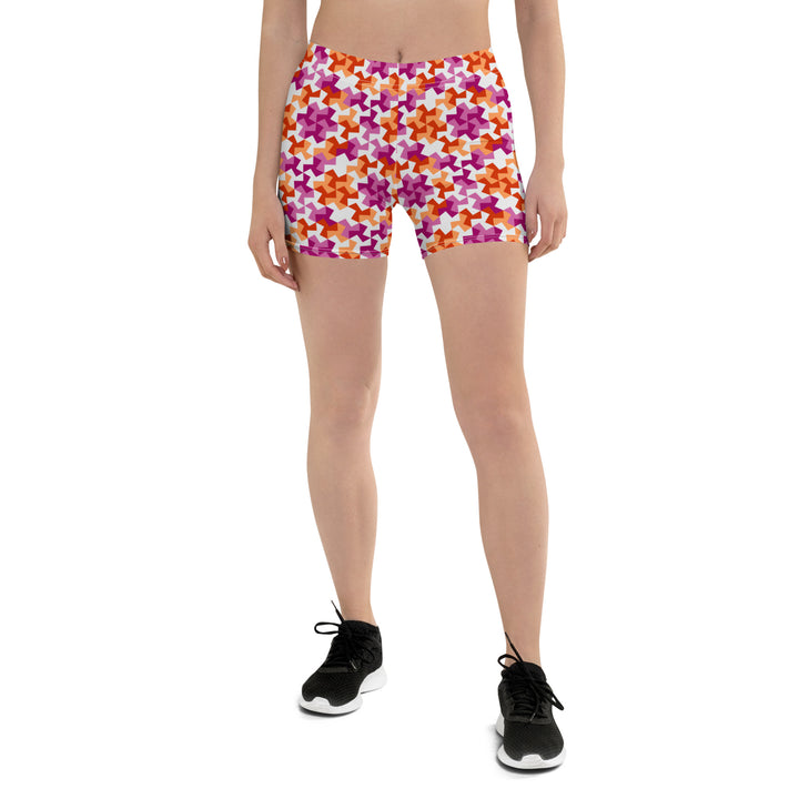 Lesbian Pattern X Legging Shorts Legging Shorts The Rainbow Stores