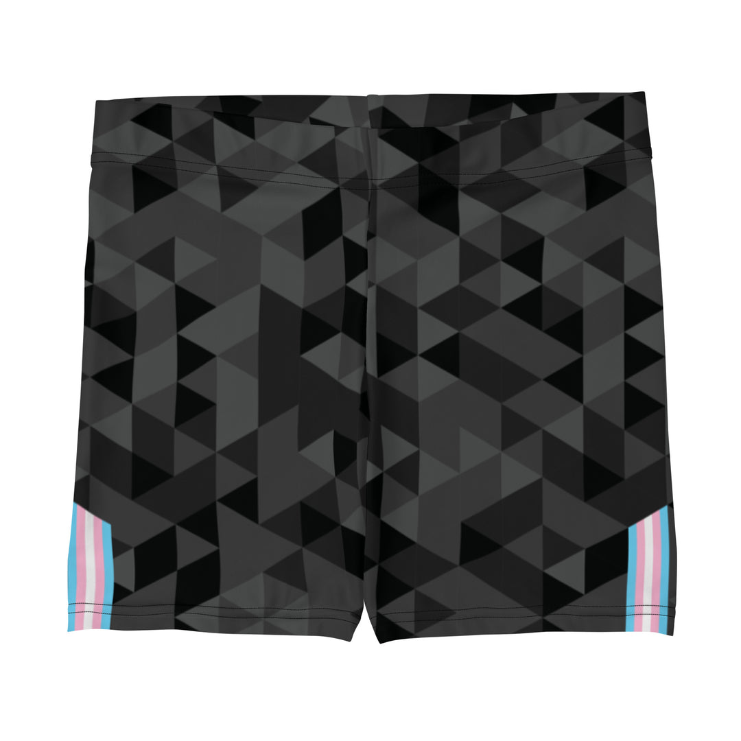 Trans Triangle Pattern Legging Shorts Legging Shorts The Rainbow Stores