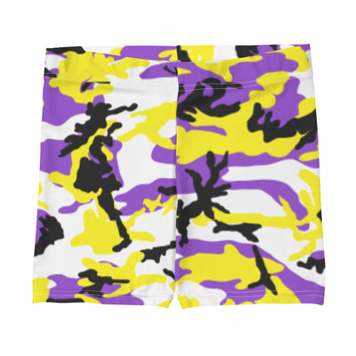 Non-Binary Camo Legging Shorts Legging Shorts The Rainbow Stores