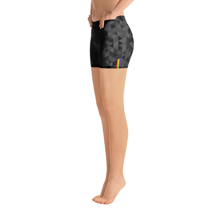 Rainbow Triangle Pattern Leggings Shorts Legging Shorts The Rainbow Stores