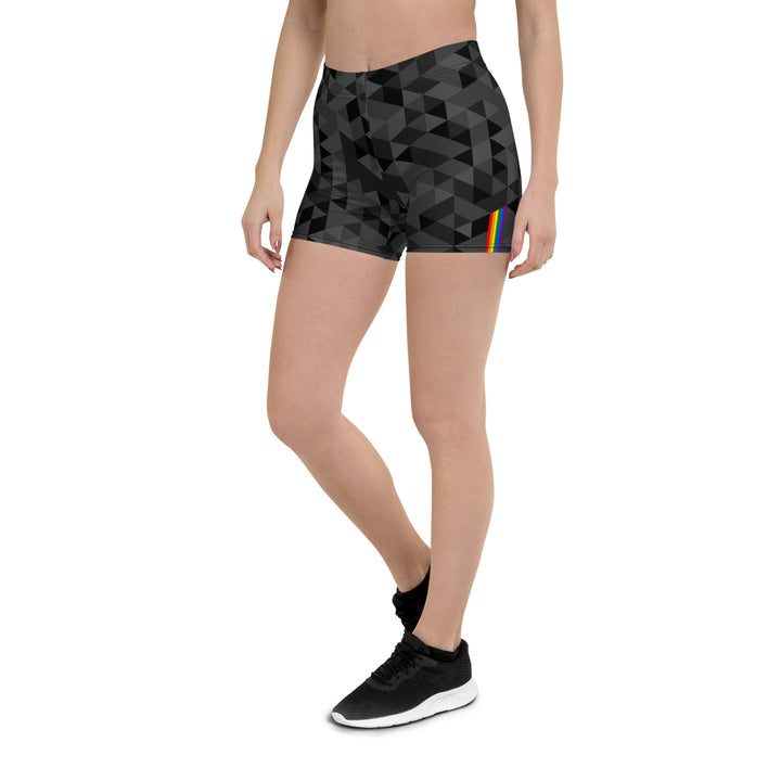 Rainbow Triangle Pattern Leggings Shorts Legging Shorts The Rainbow Stores