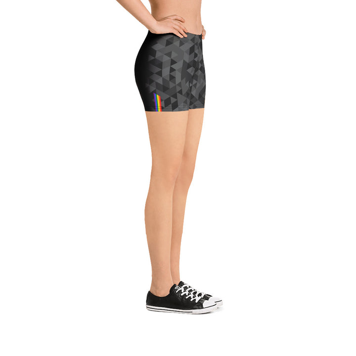 Rainbow Triangle Pattern Leggings Shorts Legging Shorts The Rainbow Stores