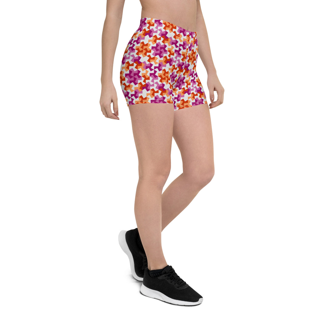 Lesbian Pattern X Legging Shorts Legging Shorts The Rainbow Stores