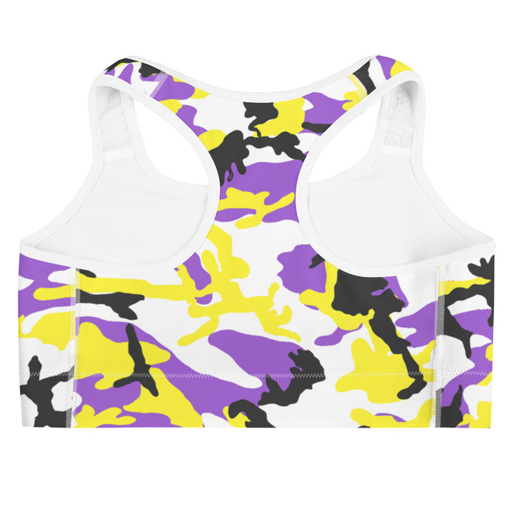 Non-Binary Camo Sports bra Sports Bras The Rainbow Stores