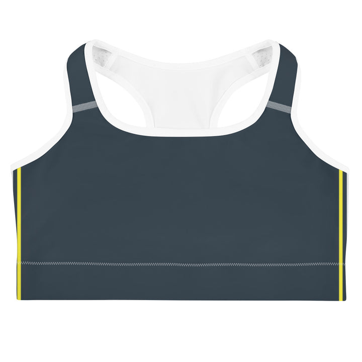 Non-Binary Pride Flag Separated Stripes Sports Bra Sports Bras The Rainbow Stores