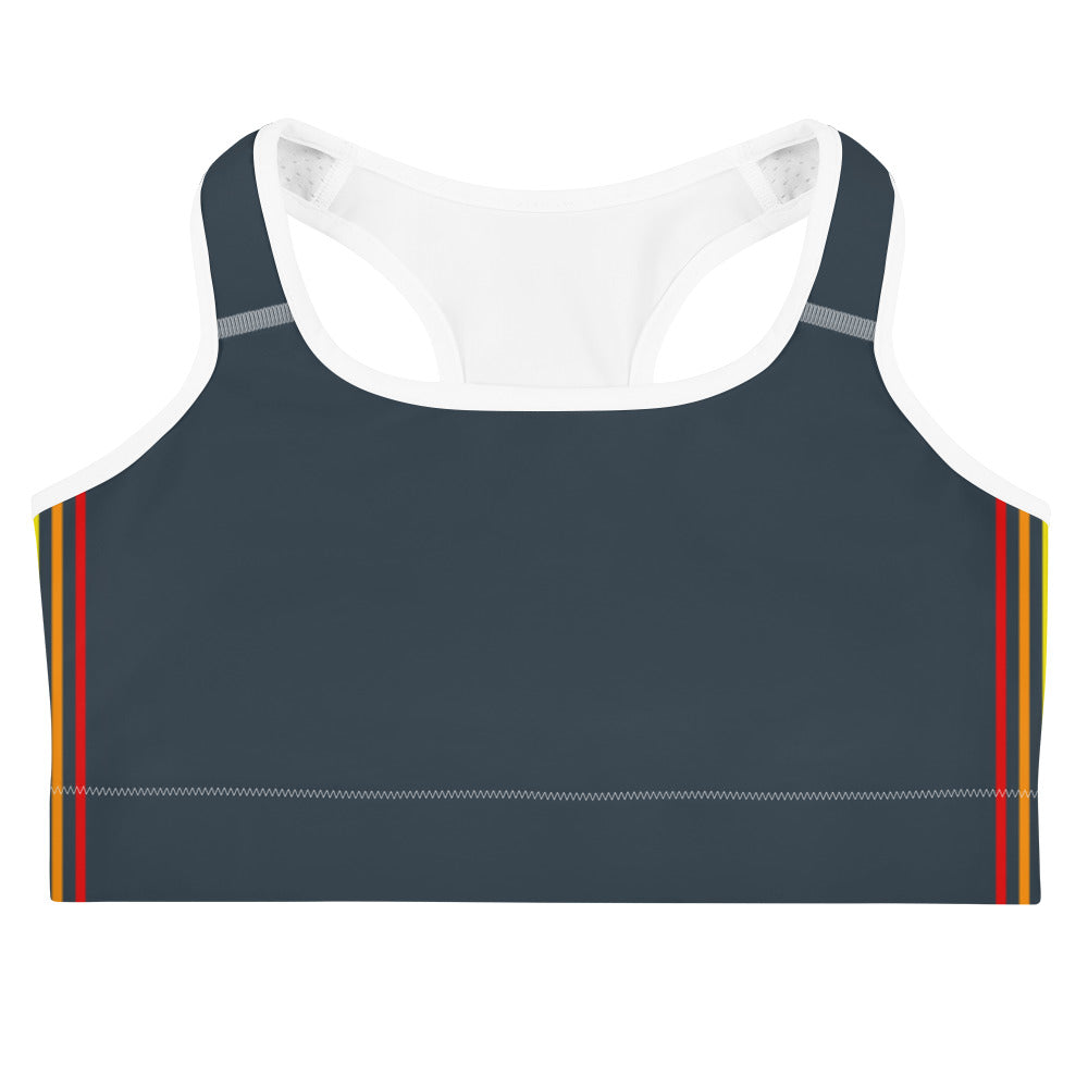 Rainbow Pride Flag Separated Stripes Sports Bra Sports Bras The Rainbow Stores