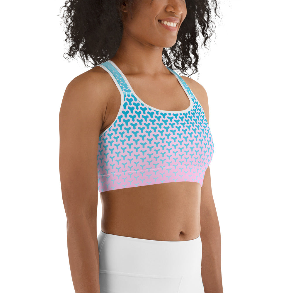 Trans Star Fade Sports Bra Sports Bras The Rainbow Stores