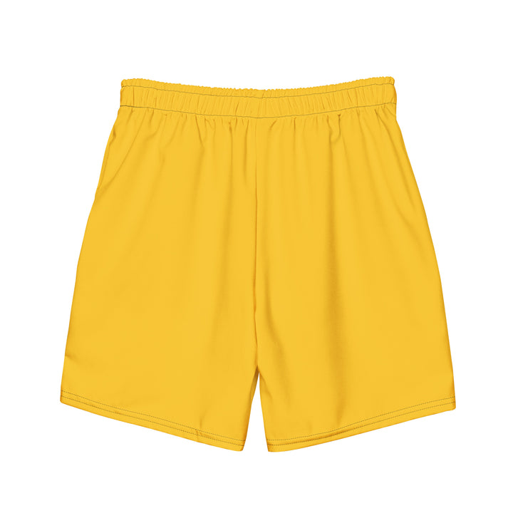 Mustard Yellow Swimming Trunks With Rainbow Pocket Swimwear The Rainbow Stores