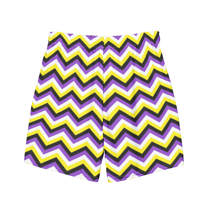 Non-Binary Zig Zag Swimming Trunks Swimwear The Rainbow Stores