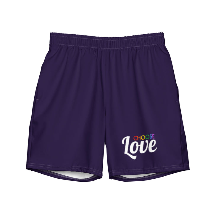 Choose Love Blue Swimming Trunks Swimwear The Rainbow Stores
