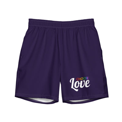 Choose Love Blue Swimming Trunks Swimwear The Rainbow Stores