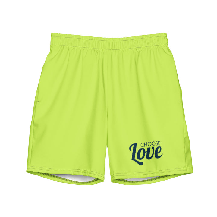 Choose Love Lime Swimming Trunks Swimwear The Rainbow Stores