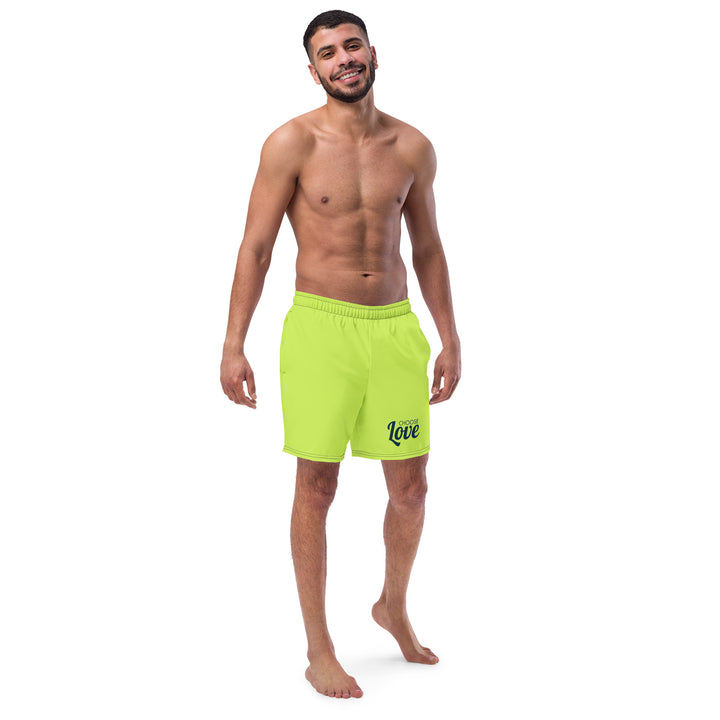 Choose Love Lime Swimming Trunks Swimwear The Rainbow Stores