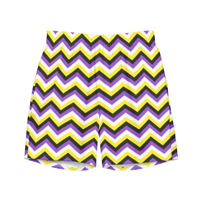 Non-Binary Zig Zag Swimming Trunks Swimwear The Rainbow Stores