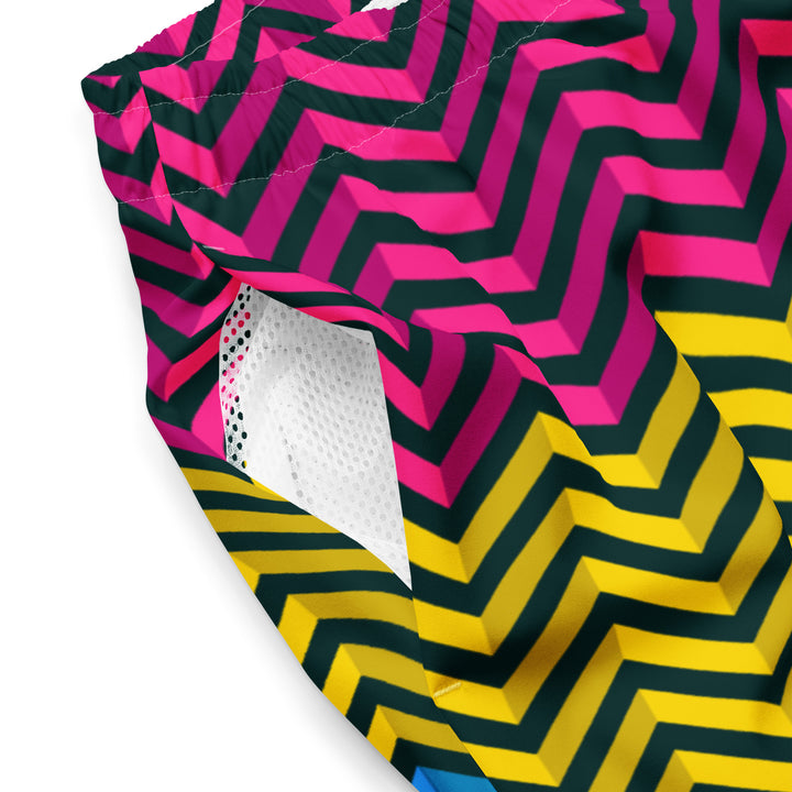 Pansexual Zig Zag Blue Swimming Trunks Swimwear The Rainbow Stores