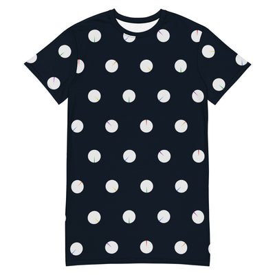 Rainbow Shards Dotty T-shirt Dress Dresses The Rainbow Stores