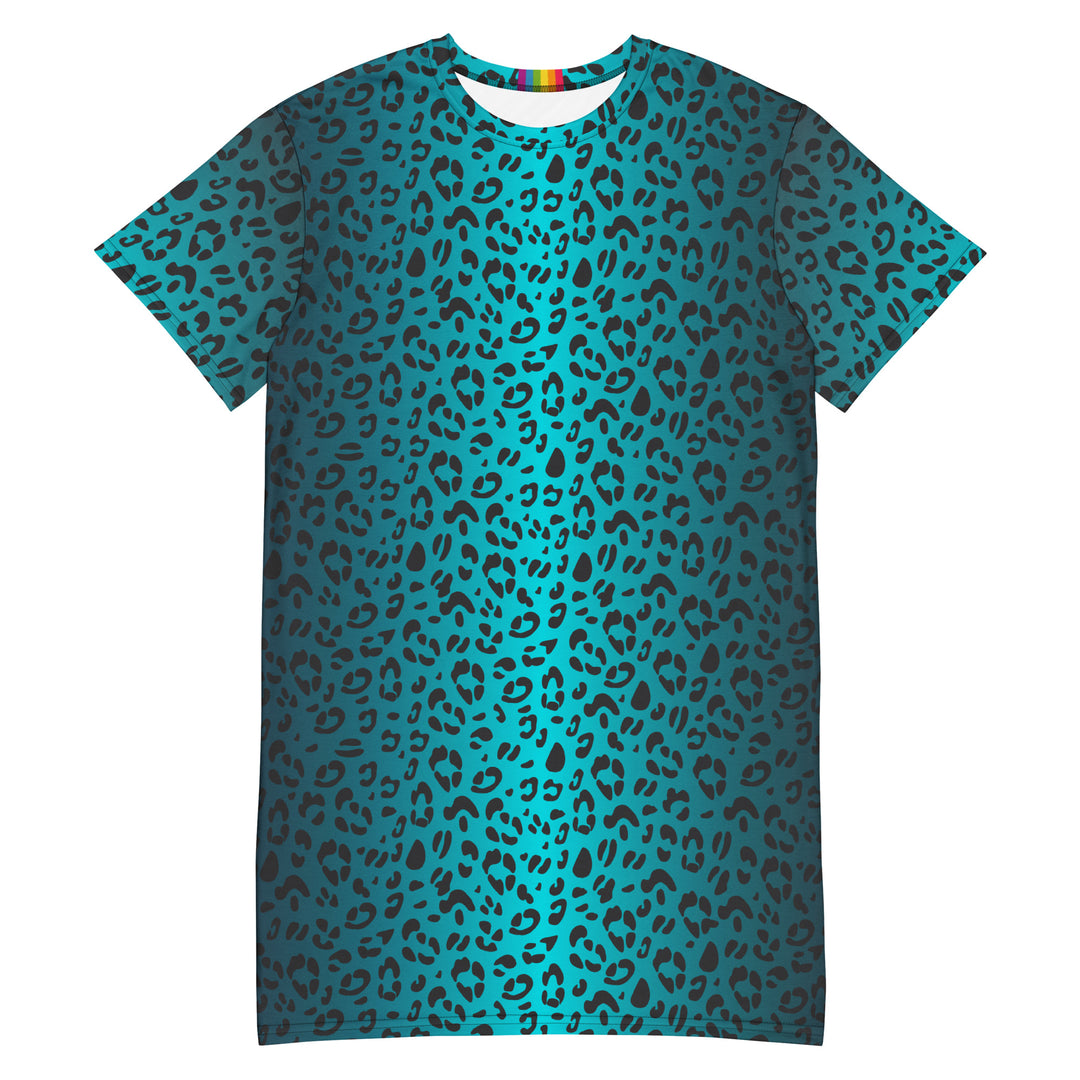 aqua t shirt dress Women's Fanatics Aqua Miami Dolphins Ruched Drape T-Shirt Dress Size: 3XL