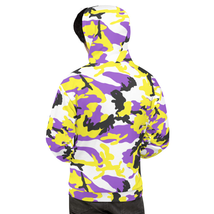 Non-Binary Camo Hoodie Hoodies AOP The Rainbow Stores