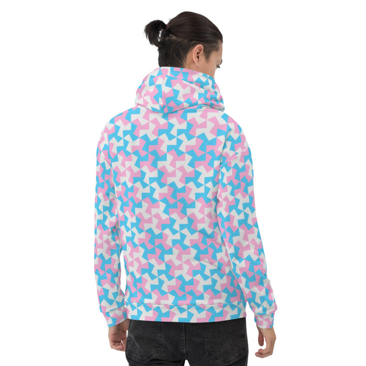 Trans Pride Pattern X Hoodie Hoodies AOP The Rainbow Stores