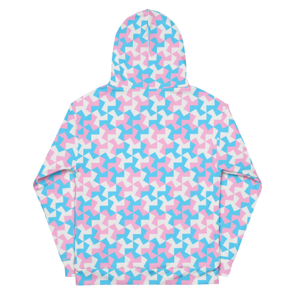 Trans Pride Pattern X Hoodie Hoodies AOP The Rainbow Stores