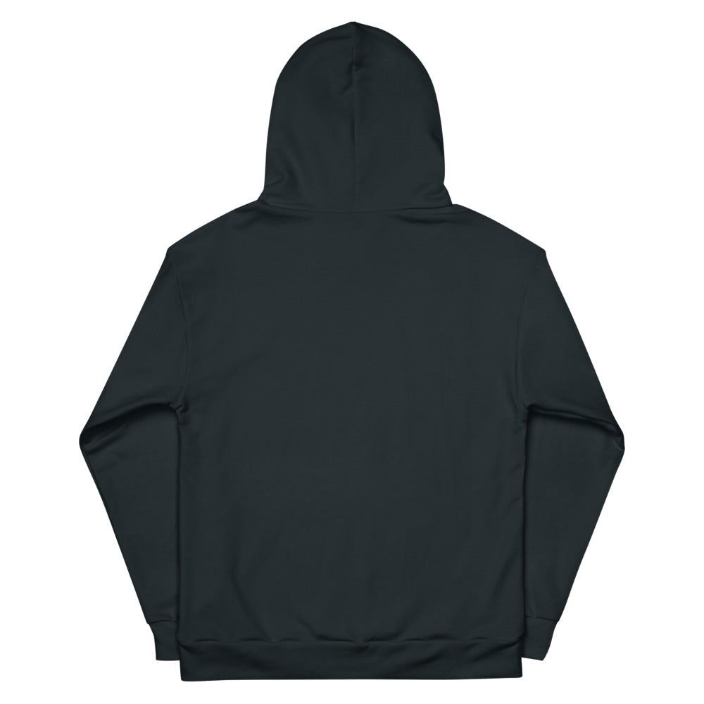 Blue Rainbow Paint Spatter Hoodie Hoodies AOP The Rainbow Stores