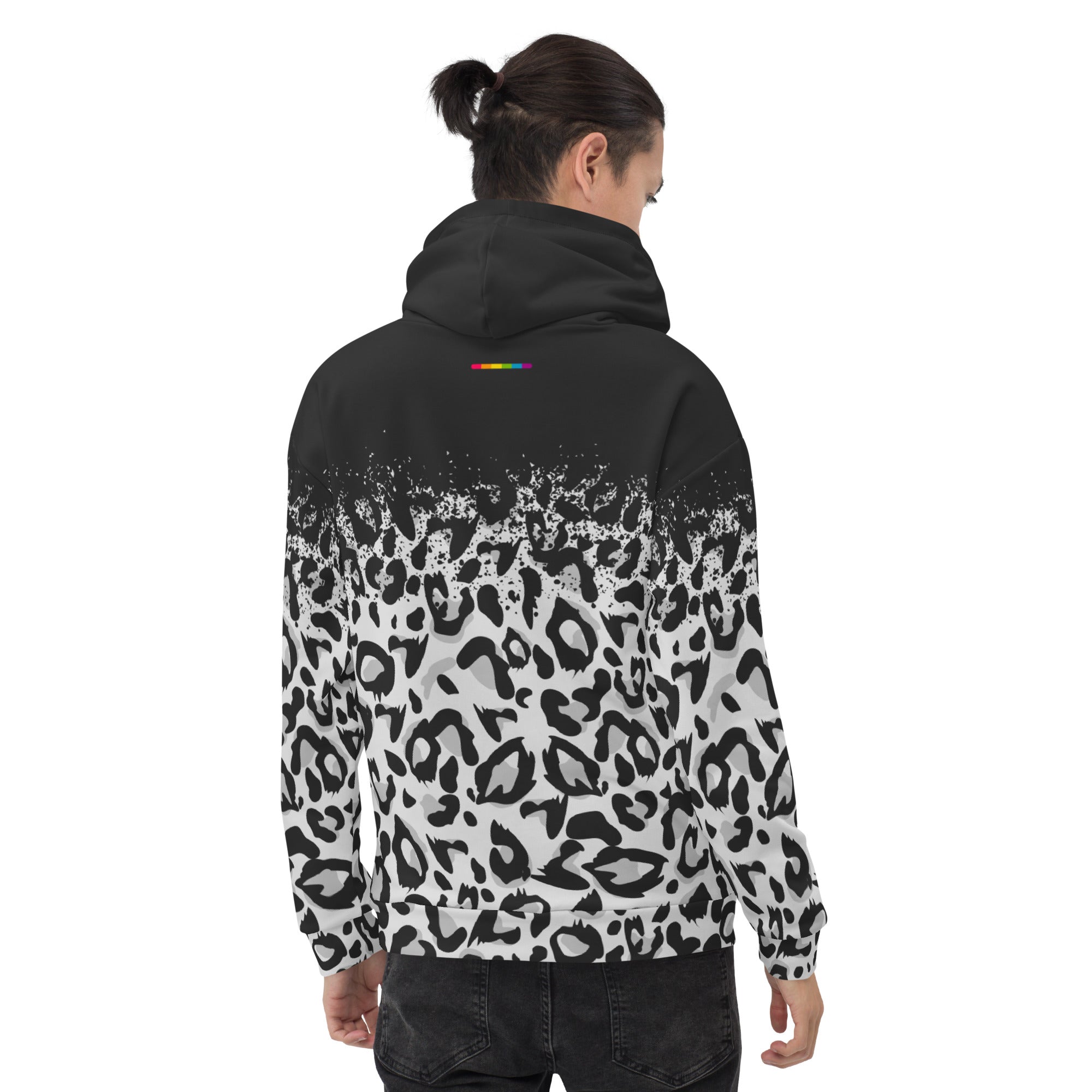 davryu leopard Pile HOODIE [ホワイト] | adamth