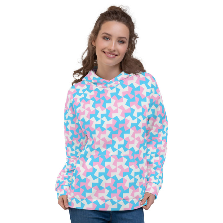 Trans Pride Pattern X Hoodie Hoodies AOP The Rainbow Stores