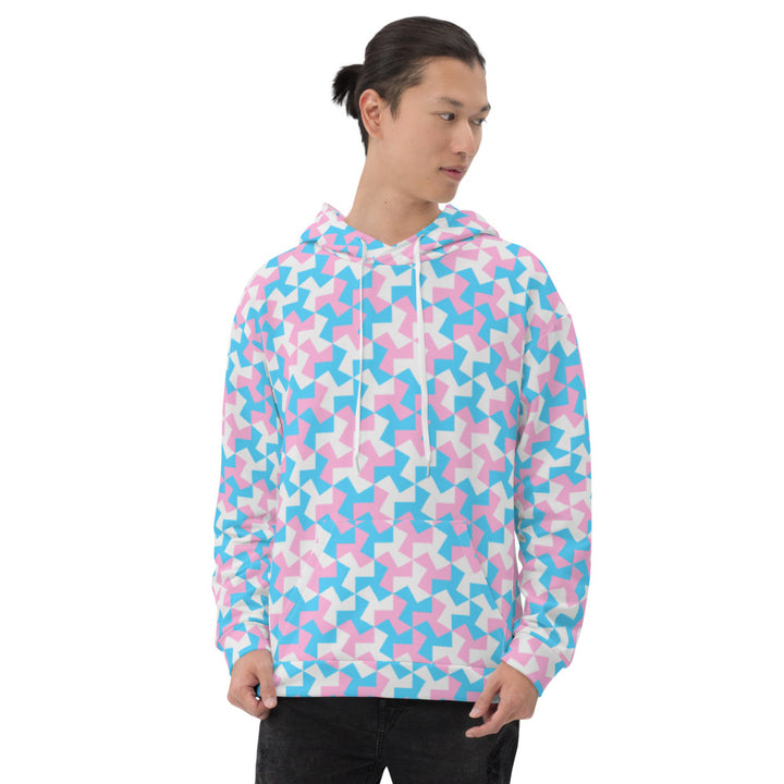 Trans Pride Pattern X Hoodie Hoodies AOP The Rainbow Stores