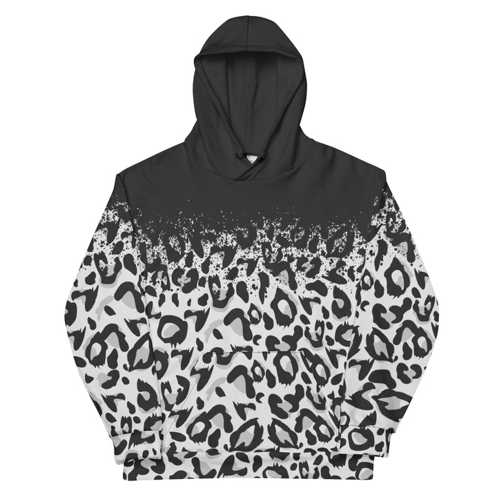 Snow Leopard Fade Hoodie Hoodies AOP The Rainbow Stores