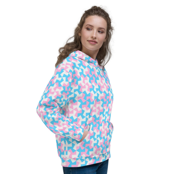 Trans Pride Pattern X Hoodie Hoodies AOP The Rainbow Stores