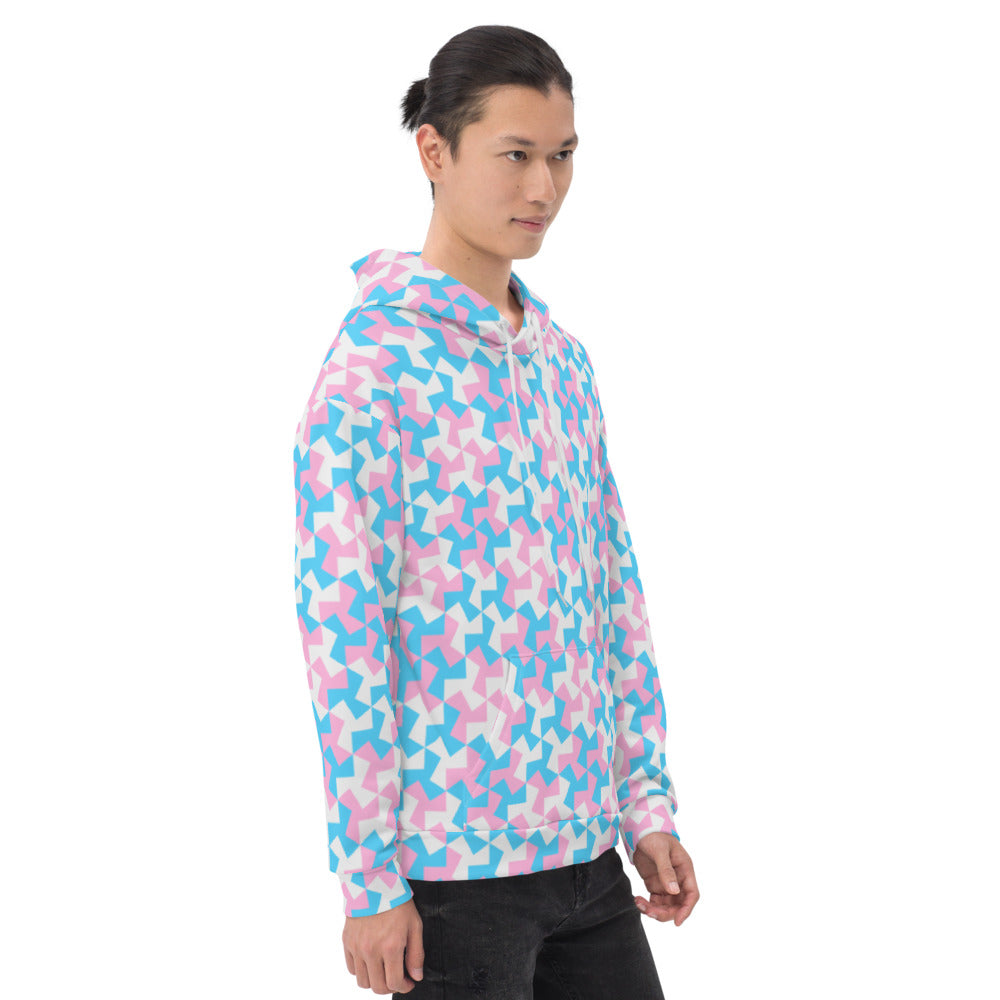 Trans Pride Pattern X Hoodie Hoodies AOP The Rainbow Stores