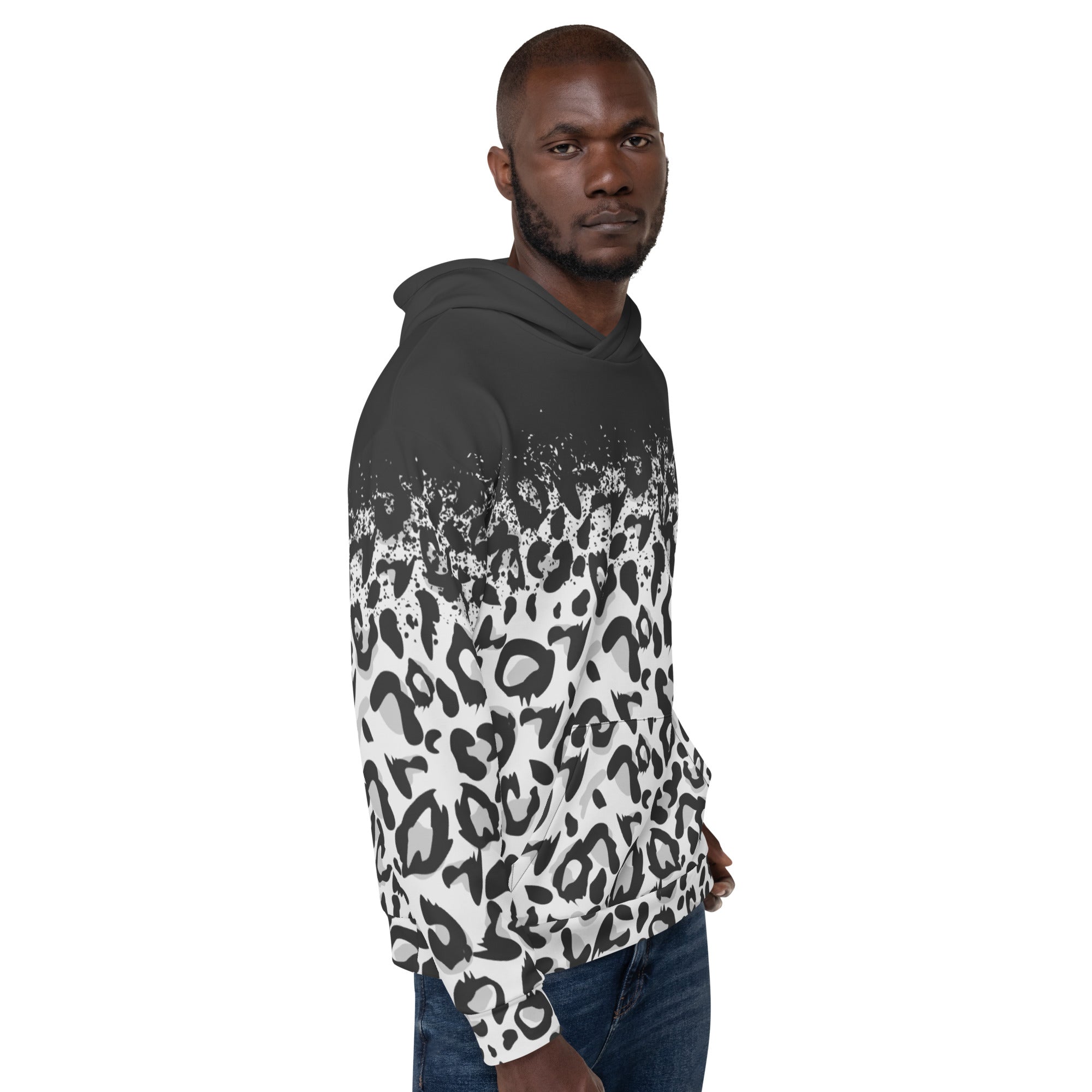 Snow Leopard Fade Hoodie – The Rainbow Stores Snow Leopard Fade Hoodie – The Rainbow Stores