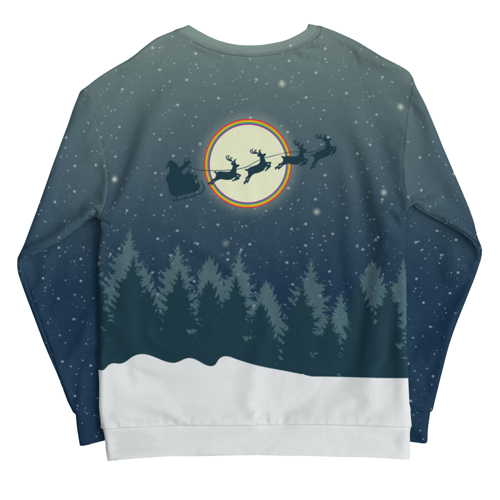 Rainbow Pride Snowman Christmas Sweatshirt Sweatshirts The Rainbow Stores