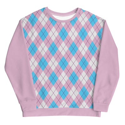Trans Pride Tartan Sweatshirt Sweatshirts The Rainbow Stores