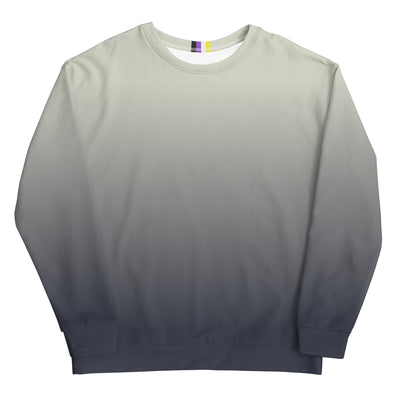 Non-Binary Fade To Blue Sweatshirt Sweatshirts The Rainbow Stores