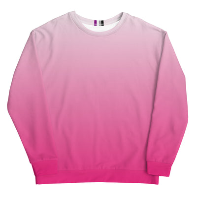Asexual Fade to Pink Sweatshirt Sweatshirts The Rainbow Stores
