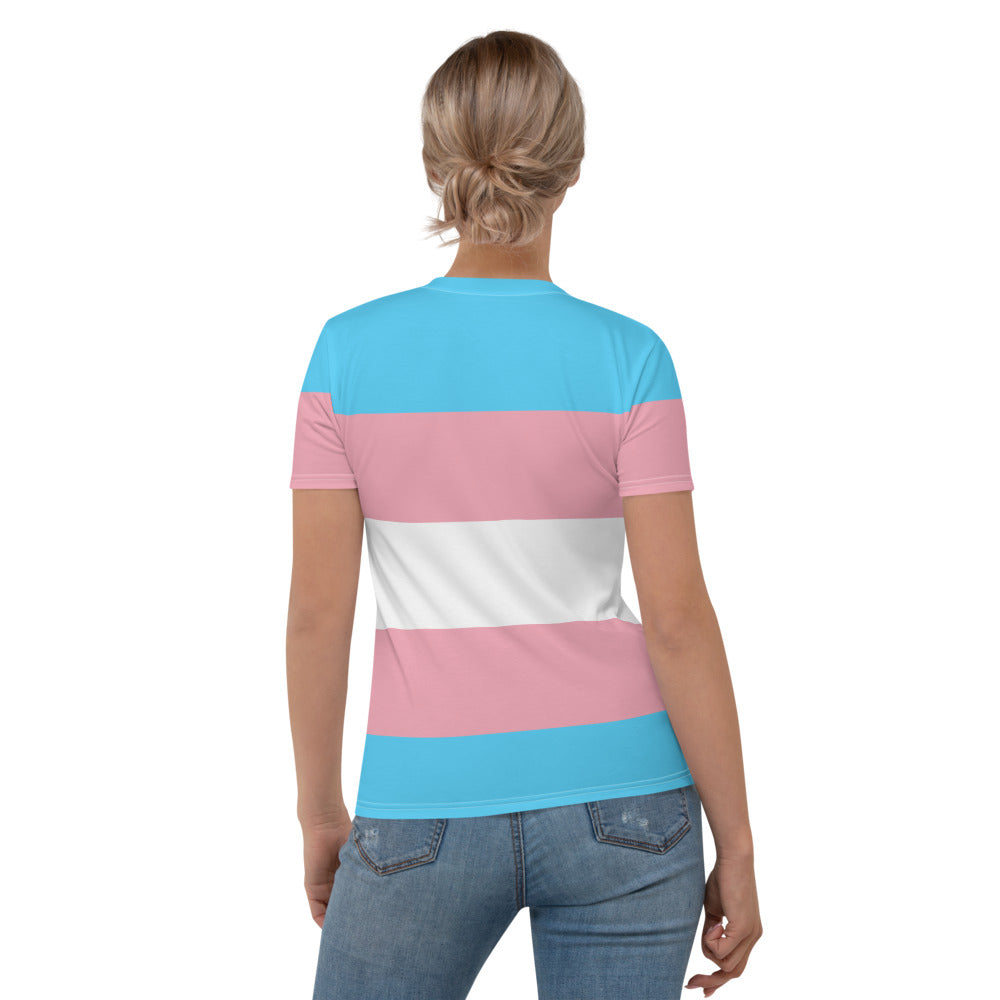 Trans Pride Flag Fitted T shirt