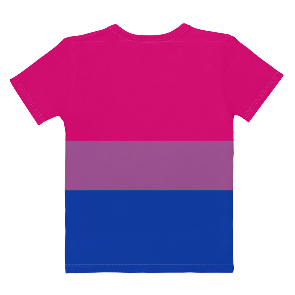 Bisexual Pride Flag Fitted T-shirt AOP T-shirts The Rainbow Stores