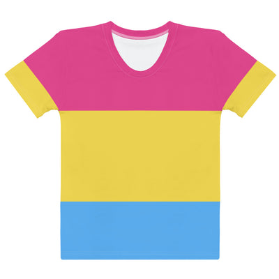 Pansexual Pride Flag Fitted T-shirt T-shirts The Rainbow Stores