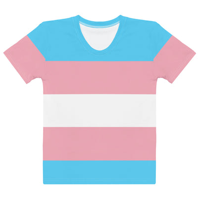 Trans Pride Flag Fitted T-shirt T-shirts The Rainbow Stores