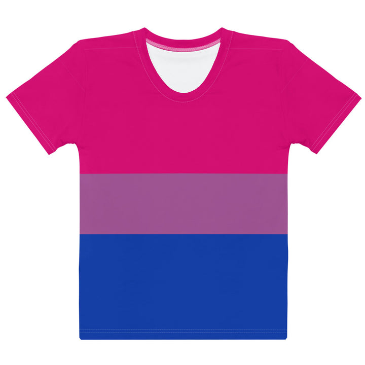 Bisexual Pride Flag Fitted T-shirt AOP T-shirts The Rainbow Stores