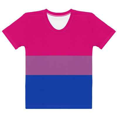 Bisexual Pride Flag Fitted T-shirt AOP T-shirts The Rainbow Stores