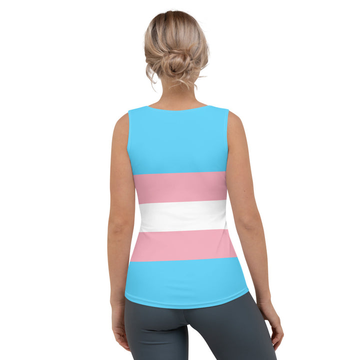 Trans Pride Flag Fitted Vest Vests and Tank Tops The Rainbow Stores