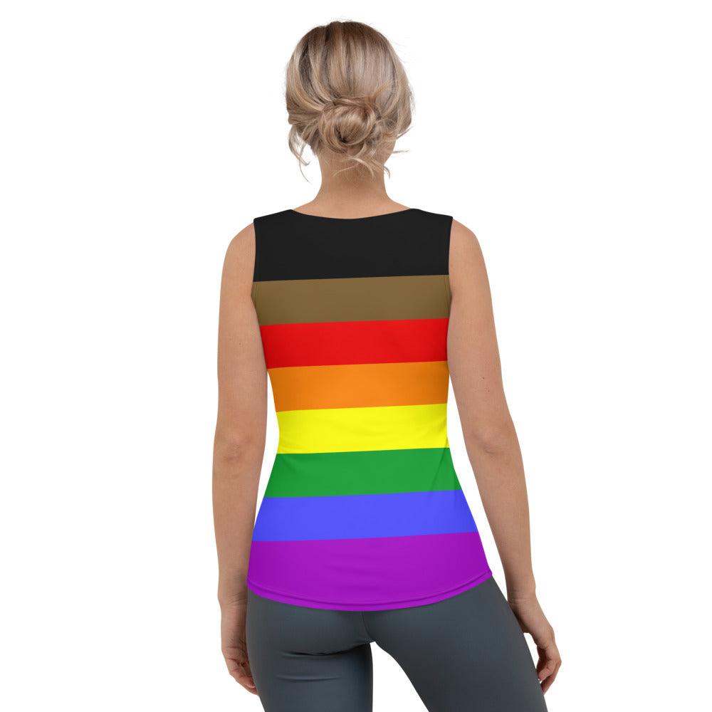 POC Rainbow Pride Flag Fitted Vest Vests and Tank Tops The Rainbow Stores